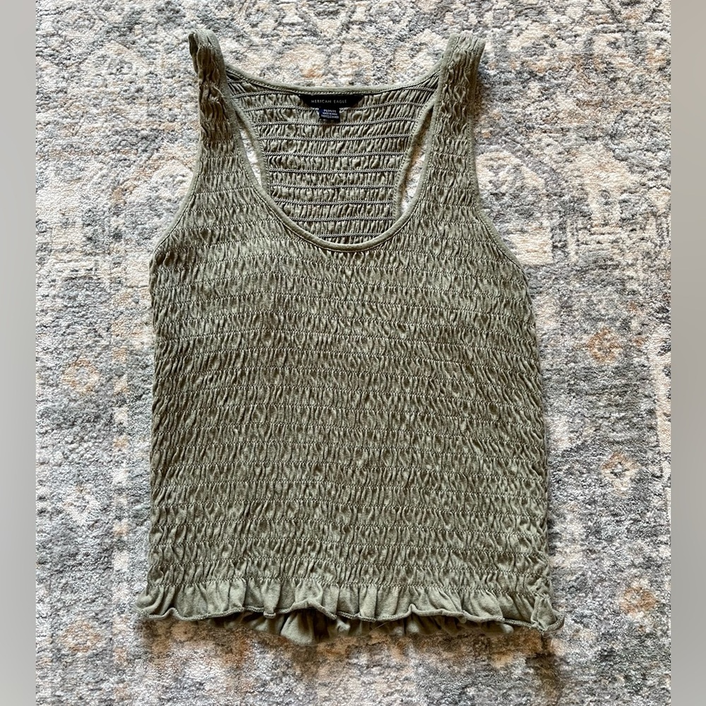 American Eagle Army Green Tank Top